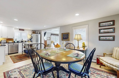 Wiscasset House | Elegant home with a cozy living area, Wifi, backyard, and washer/dryer