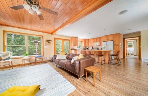 Mayfield House | Firefly Lodge on the Boardman River with Hot Tub and Woodstove - Special Pricing for 2 Guests