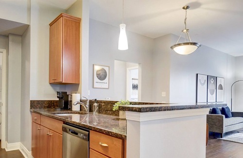 Cole-Noble District Apartment | Frontdesk | 2 BR Apt by Indiana War Museum