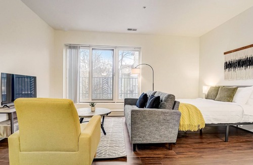 Cole-Noble District Apartment | Frontdesk | Studio Apt by Indiana War Memorial