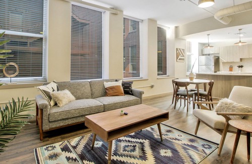 Downtown Wichita Apartment | Fully Equipped Kitchen in Heart of DT Wichita near Naftzger Park