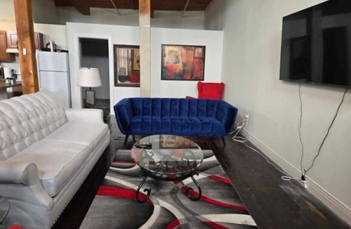 Detroit Apartment | Fun Loft with Arcade Games and River Views