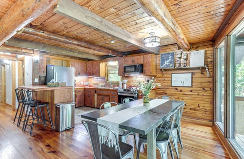 Fairland Cottage | Furnished Deck + Lake Access: Fairland Log Cabin