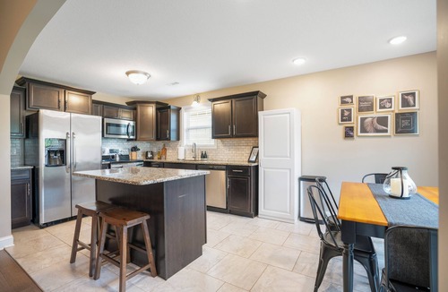 Clarksville House | Game Room - Patio + Grill - Sleeps 9 - King Bed
