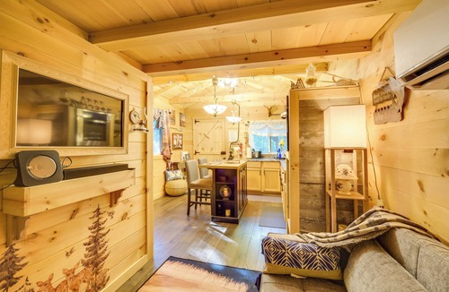 Webster Apartment | Glamping Getaway w/Porch in Wisconsin Northwoods