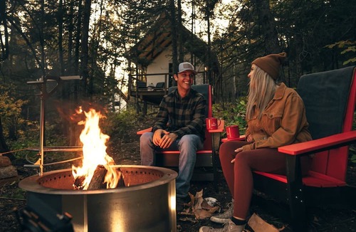 Beaver Bay RV Rental | Glamping Safari Tent for Romantic Escapes to the Minnesota Forest