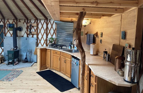 Mancelona House | Golden Vista Yurt - Pet Friendly