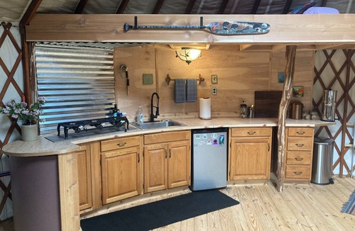 Mancelona House | Golden Vista Yurt - Pet Friendly