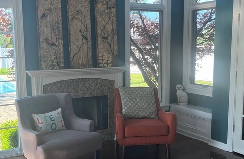 The Village of West Clay House | Gorgeous large home with scenic views and a private pool in the heart of Carmel