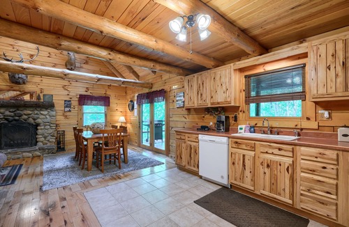 Logan Cabin | Great cabin with 30 private acres, pond, lower level "saloon style" game room!