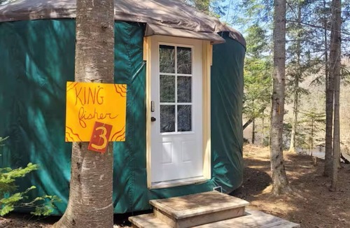 Paradise RV Rental | Great Lakes Yurt Camp: Kingfisher Yurt