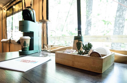 Primrose RV Rental | Green Heron’s Nest- Cozy Glamping Tent in RRG