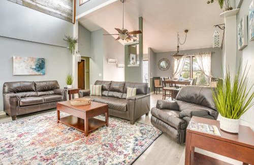 Lakeview House | Grill, Yard & Fire Pit: Huntsville Gem w/Views