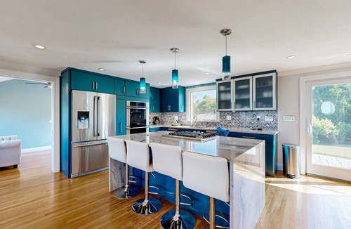 Pocasset House | Harbor-view home with seasonal hot tub, kayaks & fireplace - walk to beach