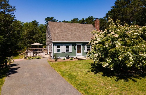 Northwest Harwich House | Harwich home with private heated pool, central A/C, king beds, bike trail