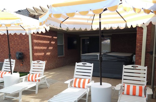 Wolfforth House | Heated pool, Hot tub, Putting Green, Outdoor furniture