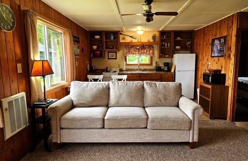Hessel Cabin | Hessel Bay Cabin #4: Lake Huron waterfront cabin sleeps 4. Boat slip available!
