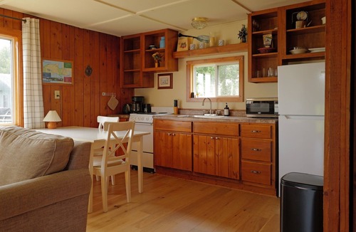 Hessel Cabin | Hessel Bay Cabin #4: Lake Huron waterfront cabin sleeps 4. Boat slip available!