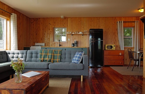 Hessel Cabin | Hessel Bay Resort: 6 cabins + main house. Sleeps 28. Waterfront Lake Huron. Community Dock.