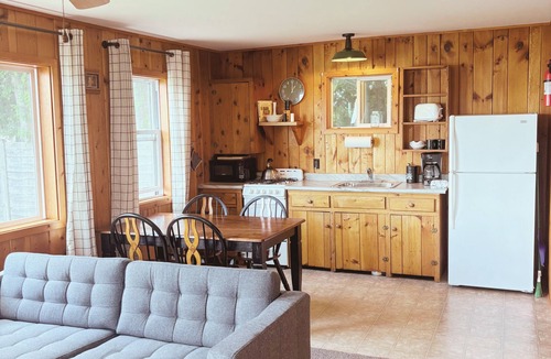 Hessel Cabin | Hessel Bay Resort: 6 cabins + main house. Sleeps 28. Waterfront Lake Huron. Community Dock.