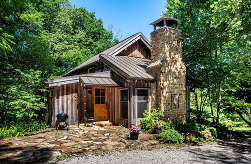 Nashville Cabin | Historic Log Cabin Retreat | Hot Tub, Game Room & Near State Park
