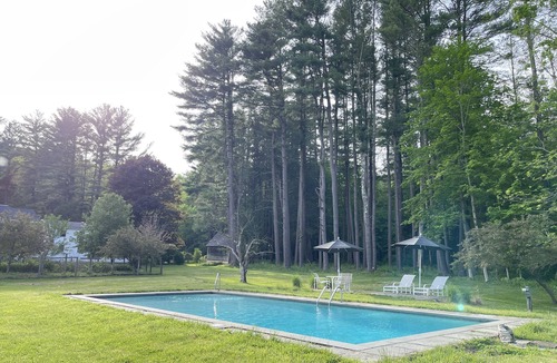 Sheffield House | Historic (updated)1812 Federal brick house well situated in Berkshires with pool