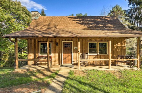 Logan Cottage | Hocking Hills Cabin w/Deck, Hot Tub & Pond!