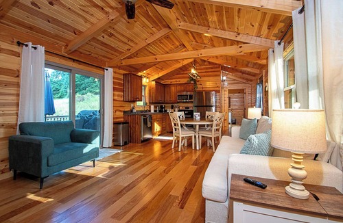 Logan Cabin | Hot Tub + Arcade + Fire Pit, Shuffleboard, Dogs OK