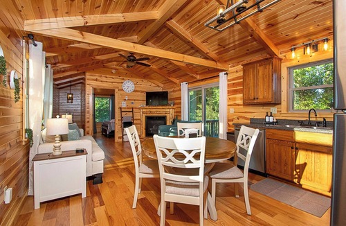 Logan Cabin | Hot Tub + Arcade + Fire Pit, Shuffleboard, Dogs OK