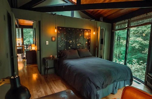Otis Cabin | Imaginative Octogonal Glass Treehouse on Seven Private Acres near Great Barrington, MA