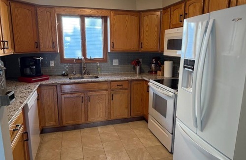Lakeview House | Indian Lake Ohio Lakefront Cottage Dock · Fire Pit · Sleeps 8