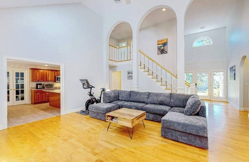 East Falmouth House | Inviting home with charming outdoor area & firepit - short drive downtown