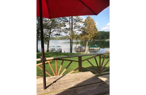 West Branch Cabin | Lake Front Log Cabin 5 with a Great Deck- ATV Friendly!