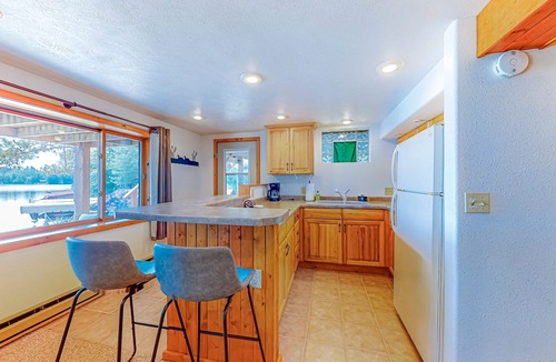 Lac du Flambeau House | Lake House on Little Crawling Stone Lake w/patio, docks, grill, firepit, & WIFI