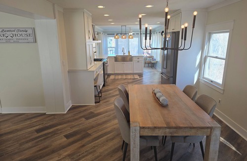 Angola House | Lake James Lakehouse Retreat w/Huge Deck, Dockspace, Great Views & room for 12!