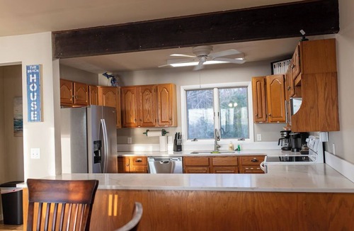 Manistee House | Lake Michigan Beachfront Home w/Private Beach & Sunset Views, Sleeps 15+
