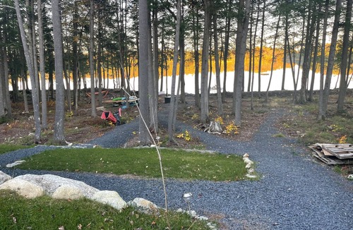 North Anson Cabin | Lake paradise- Cozy 2-bedroom cabin walkout to the lake.