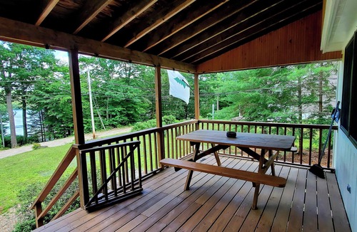 Sebago House | Lake View Cottage: Water access to Sebago Lake; Cozy winter escape