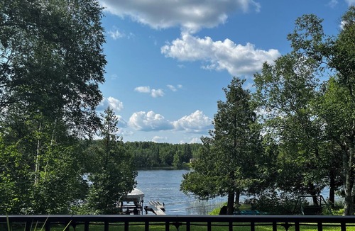 Outing Cabin | Lakefront Cabin Near Snowmobile & ATV Trails, Firepit, Pet-Friendly