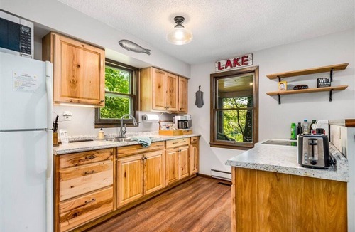 Almelund Cabin | Lakefront Cabin w/Private Sauna, Dock, Kayaks + Firepit