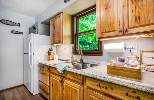 Almelund Cabin | Lakefront Cabin w/Private Sauna, Dock, Kayaks + Firepit