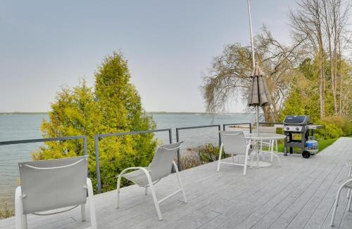 De Tour Village House | Lakefront De Tour Village Home w/Deck & Fire Pit!