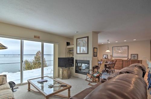 De Tour Village House | Lakefront De Tour Village Home w/Deck & Fire Pit!
