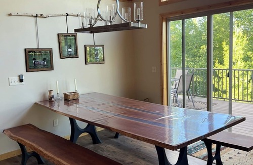 Danbury House | Lakefront home on all-sports lake, private shore 35-acre retreat.