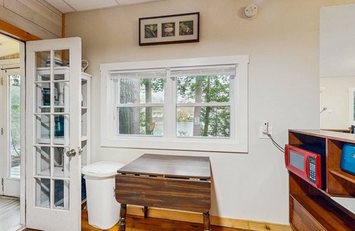 Augusta Cottage | Lakefront Home on Togus Pond with 2 Decks, Great View & Canoe/Fire Pit