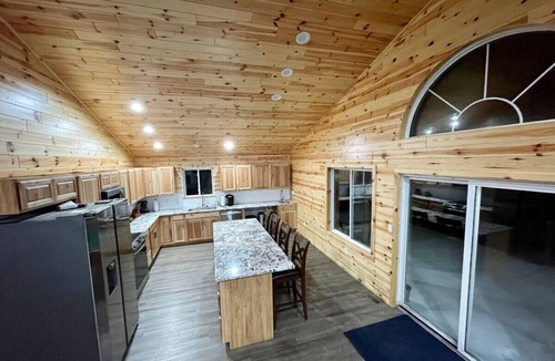 Grayling House | Lakefront Lodge on Shupac Lake! Pontoon/Sauna/More