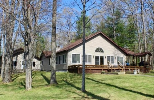 Grayling House | Lakefront Lodge on Shupac Lake! Pontoon/Sauna/More
