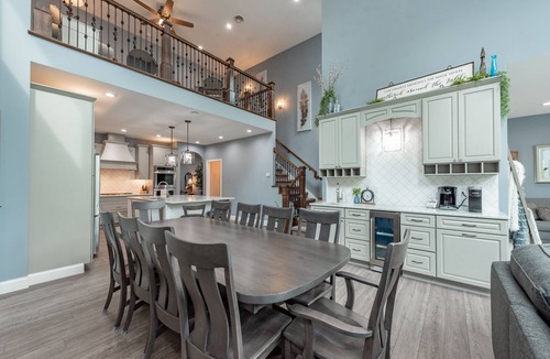 McHenry House | Lakefront Luxury w/Fireplace, Dock & Hot Tub