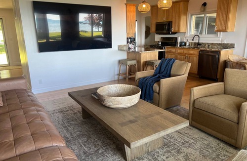 Au Gres House | Lakefront with 80' of private sandy beach on Lake Huron!