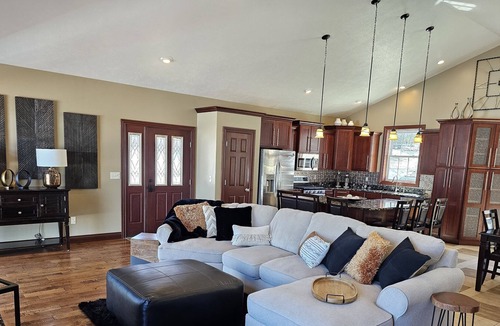 Wetmore House | Lakehouse near Pictured Rocks, Trails, Personal Bar, Game Room, & Hot Tub!